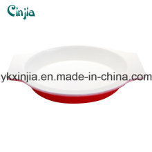 Aluminum Ceramic Non-Stick Round Pan with Silcone Handle